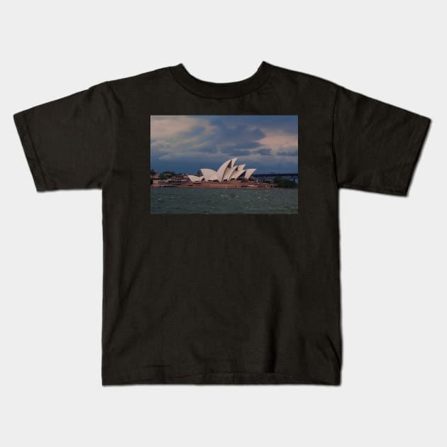 Sydney Opera House Kids T-Shirt by DeborahMcGrath